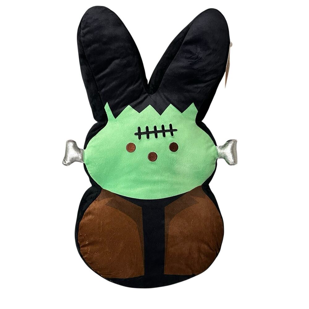 Peeps Halloween Jumbo 24in Frankenstein Bunny Plush New Soft Toy Stuffed Animal